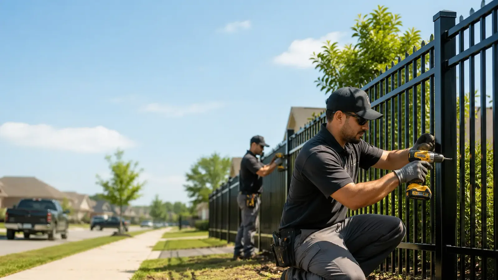 Metal Fence Installation in Cable, OH
